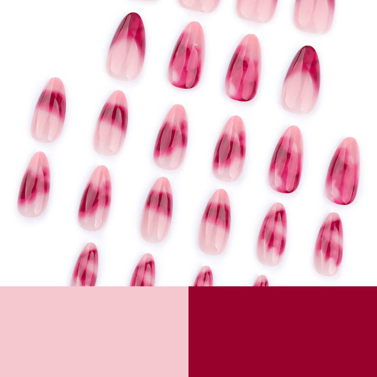 Kunstvolle Stiletto-Nägel mit glamourösem Farbverlauf Brehn
