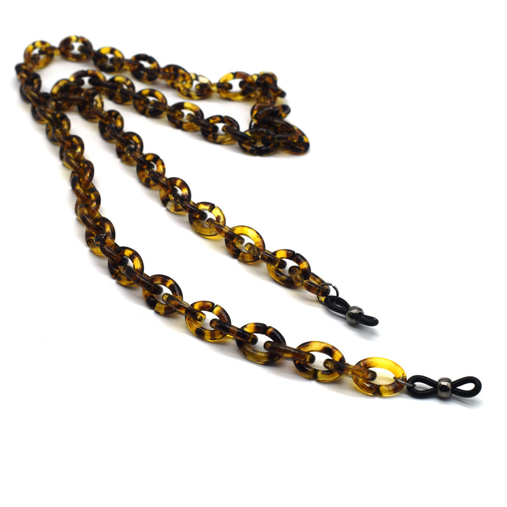 Stilvolle Schildpatt Brille Kette Brehn