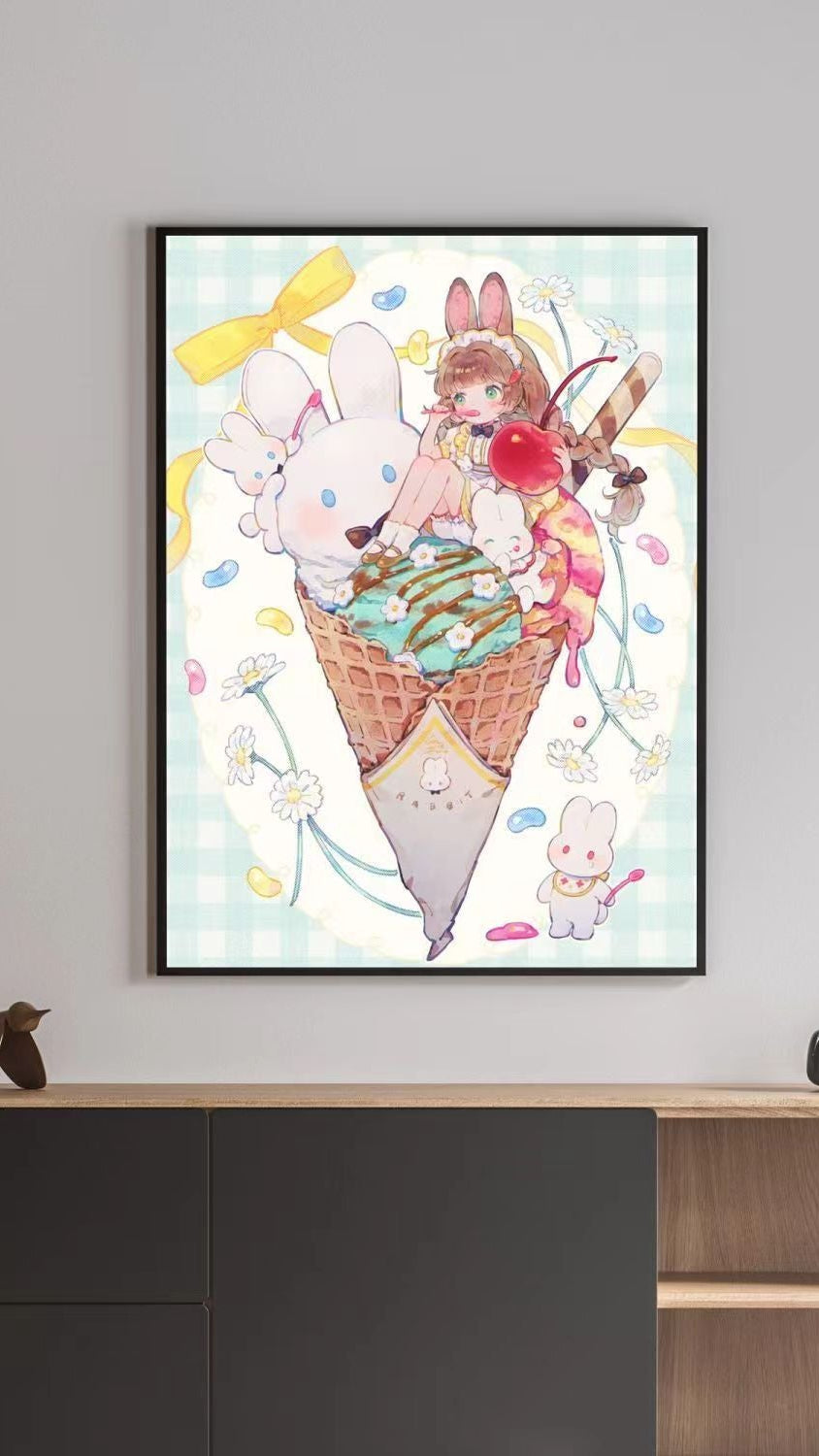 Illustriertes Fantasy-Charakter-Leinwand-Kunstdruck Brehn