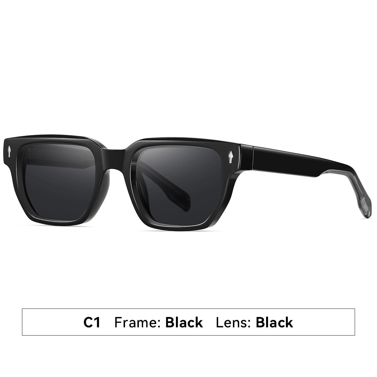 Damen Sonnenbrille im modernen, eleganten Quadratdesign Brehn