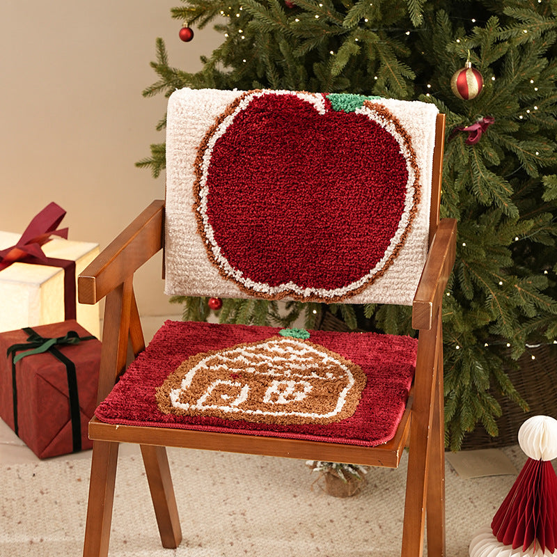 Getuftetes weihnachtliches Tischset mit Lebkuchenhaus-Motiv Brehn