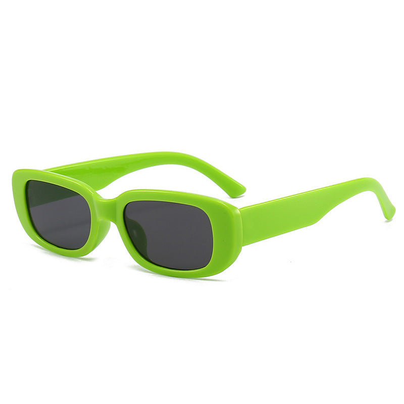 Damen Modische rechteckige Sonnenbrille mit verstellbaren Nasenstege Brehn