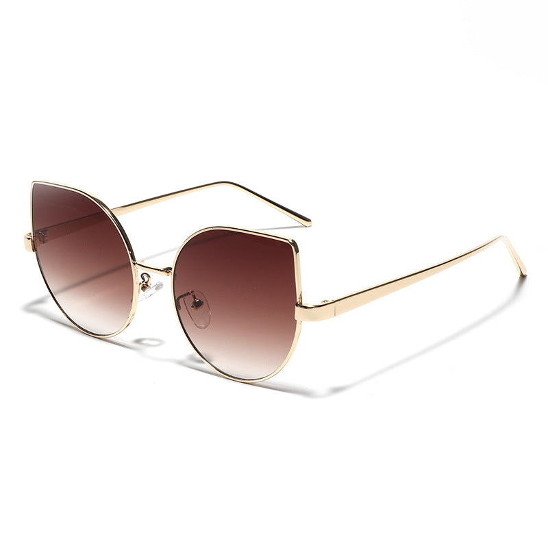 Damen Cat-Eye Sonnenbrille mit polarisierenden Gläsern und elegantem Metallrahmen Brehn
