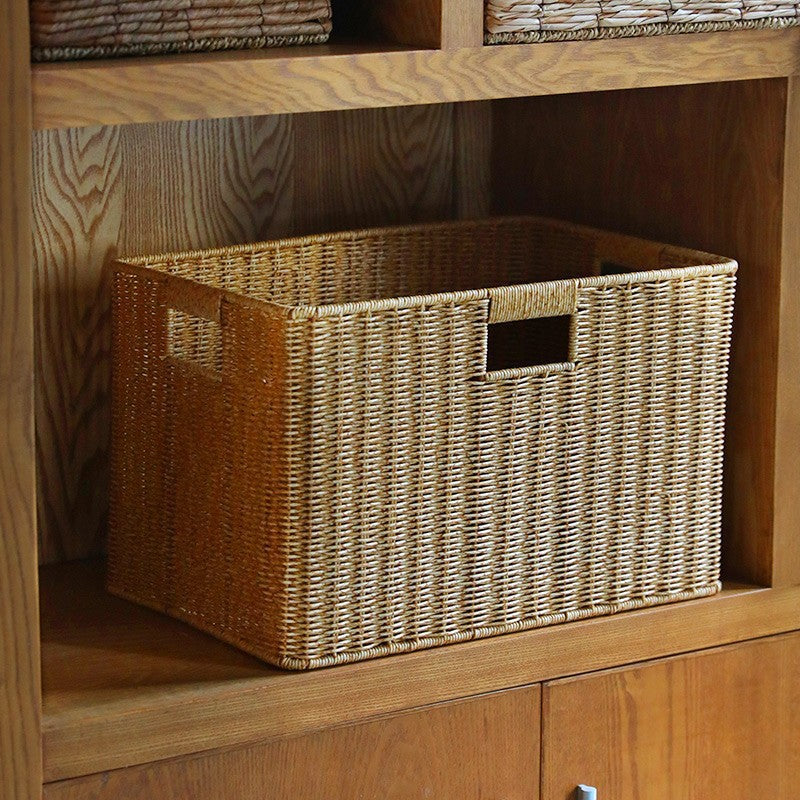 Aufbewahrungskorb aus natürlichem Rattan
