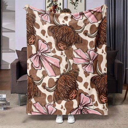 Weiche Cartoon-Dackel-Themen-Fleece-Decke