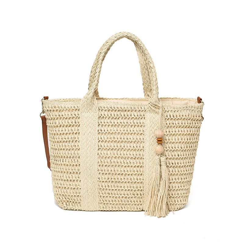 Handgewebte Strohtasche