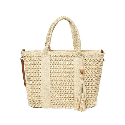 Handgewebte Strohtasche