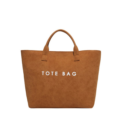 Stylische Faux Wildleder Tragetasche