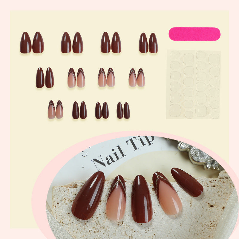 Elegantes Press-On-Nagelset mit hochwertigem glänzendem Finish Brehn