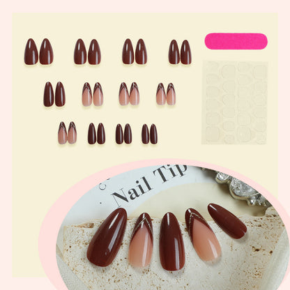 Elegantes Press-On-Nagelset mit hochwertigem glänzendem Finish Brehn