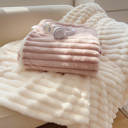 Damen Superweiche Plüschdecke mit 3D-Struktur Brehn