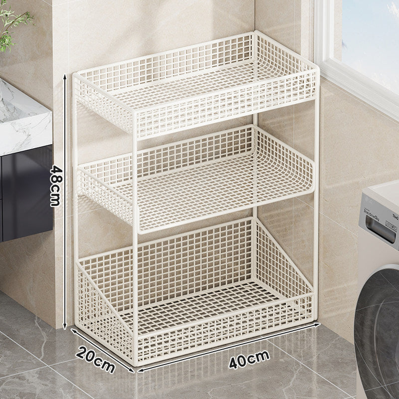 Kompakte dreistufige belüftete Metallgitter-Organizer-Regal für Arbeitsplatte und Schrank
