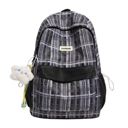 Klassischer Karierte Rucksack Brehn