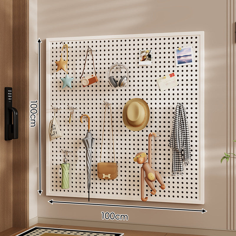 Wandanag perforiertes Lochboard-Organizer-Panel Großes Quadrat mit modularen Haken und Zubehör