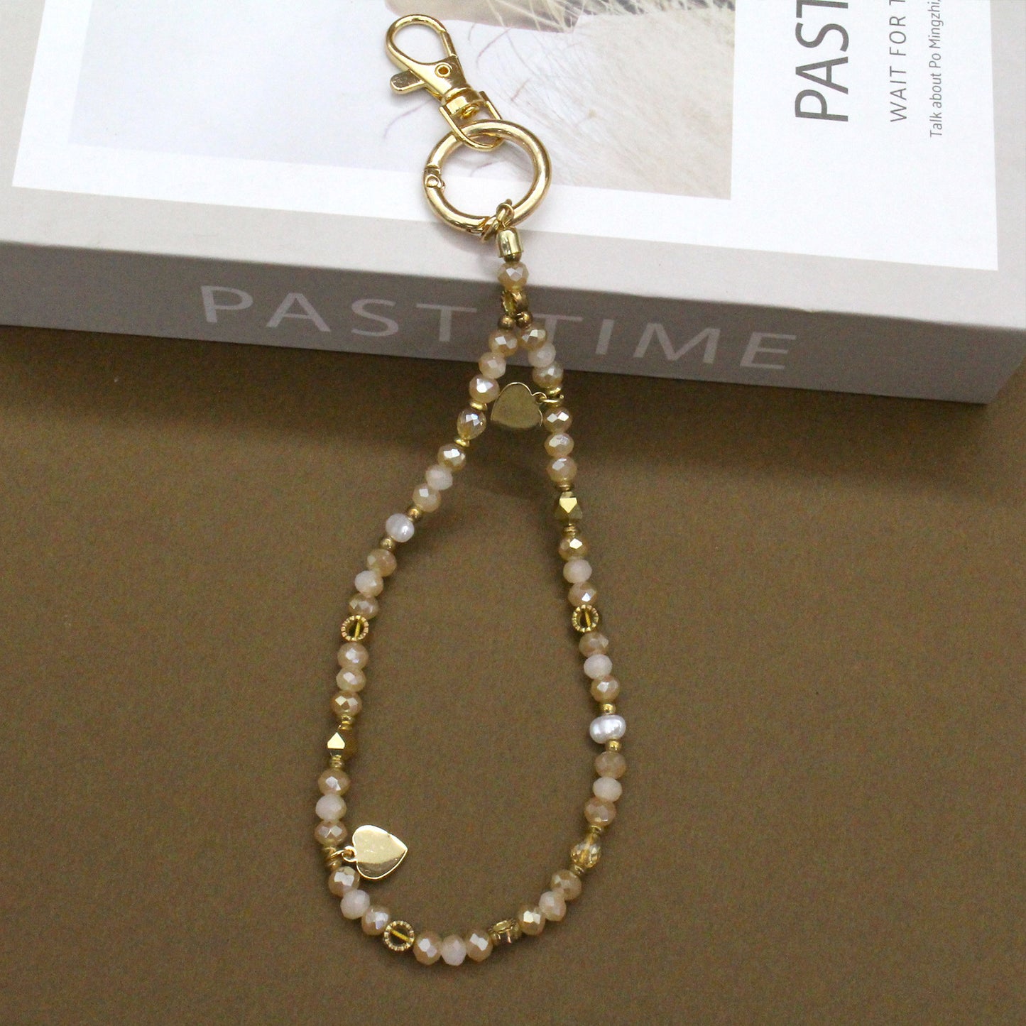 Elegante Perlen Übergroße Brillen Kette Brehn