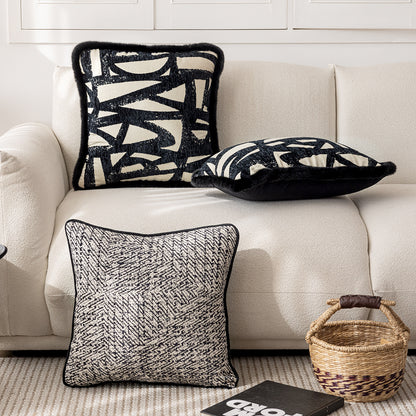 Designer Dekokissen mit abstraktem Muster