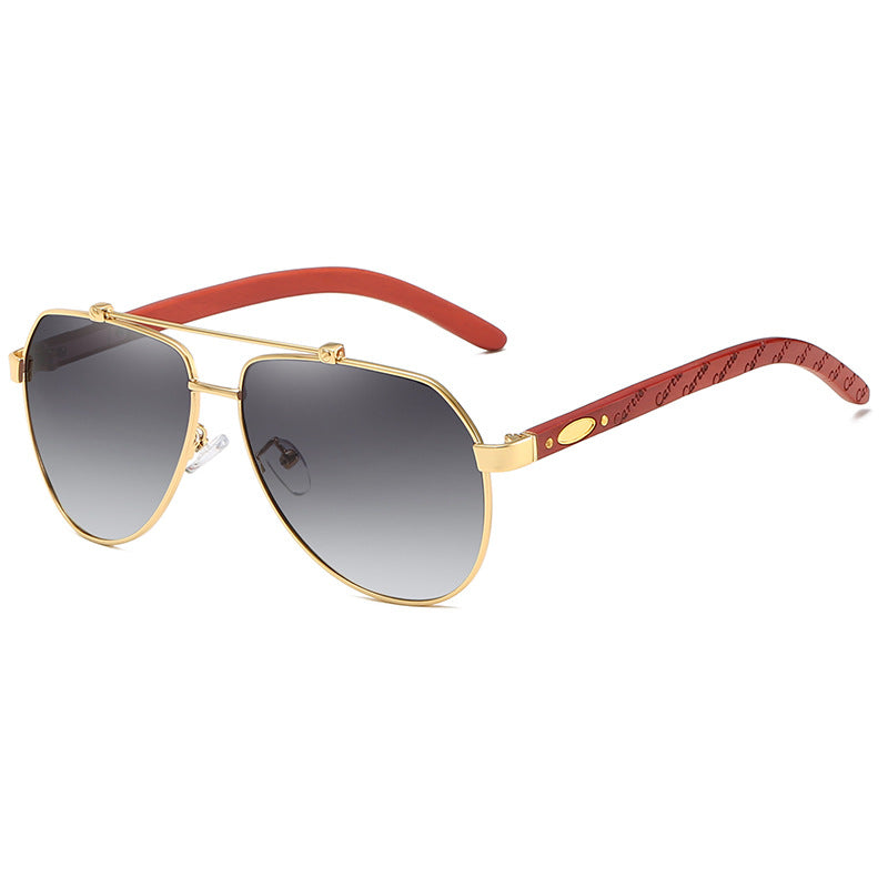 Damen Pilotensonnenbrille mit hochwertigem Metallrahmen und flexiblen Komfortbügeln Brehn
