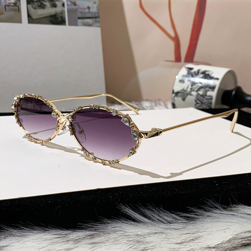 Damen extravagante oversized Sonnenbrille mit futuristischem Design Brehn