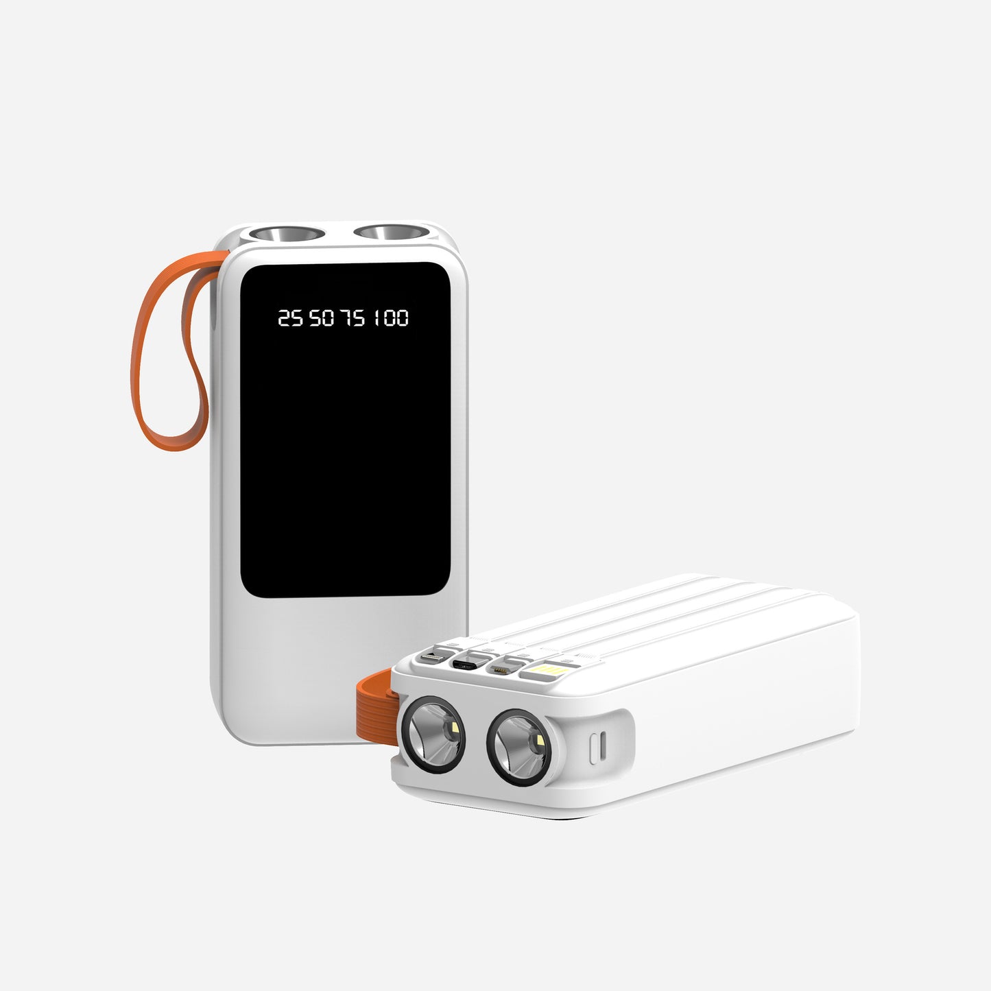 Tragbare Powerbank mit Intelligenter Led-Anzeige und Multifunktions-Ladeanschlüssen Brehn