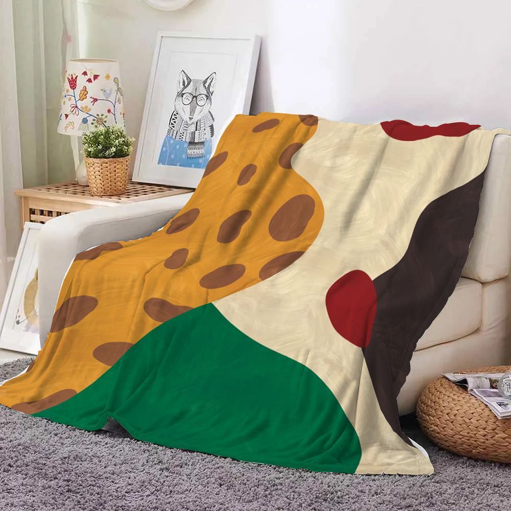 Fun Food-Themen Fleece-Wurfdecke
