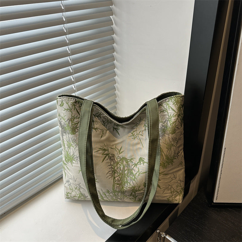 Stylische Bambusdruck-Tasche Brehn
