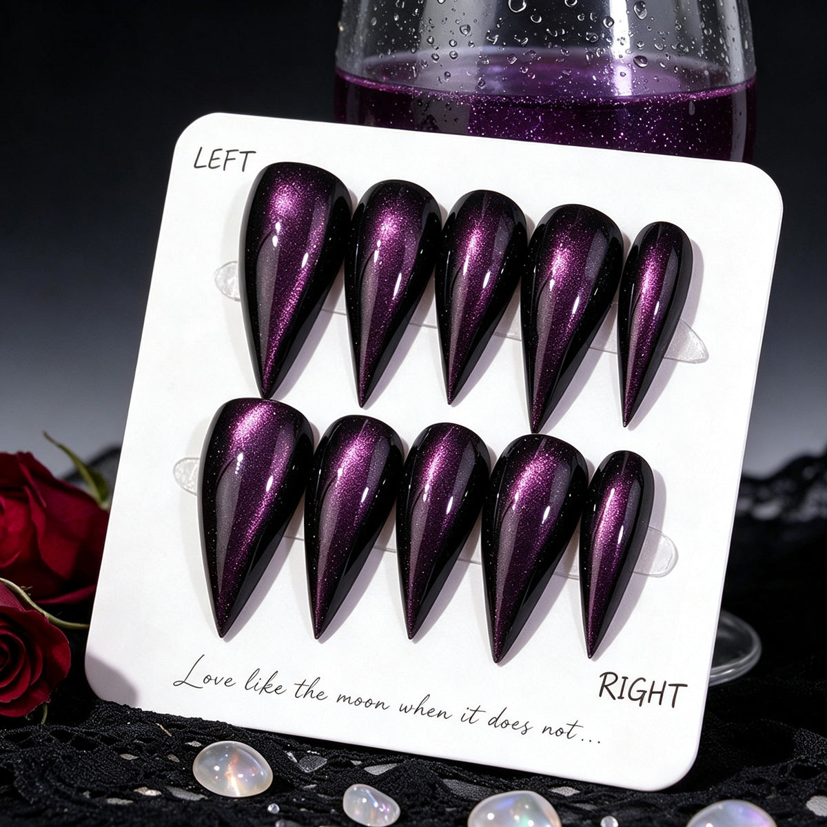 Glamorous Cat-Eye Press-On Nails