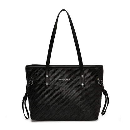 Strukturierte Woven Tote Bag