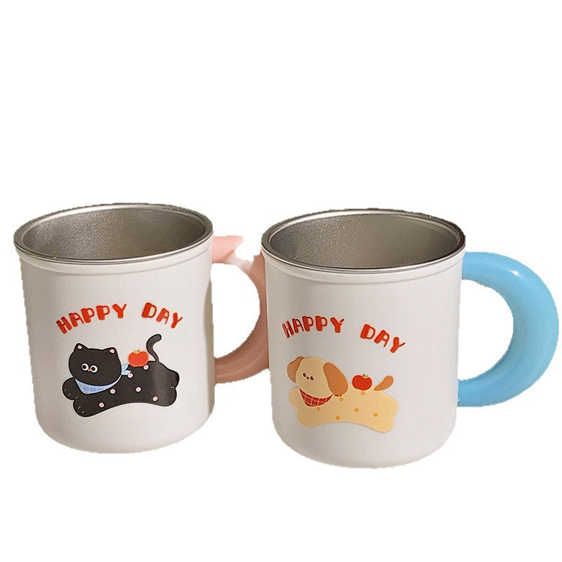 Isolierte Trinkbecher mit Fröhlichem Hunde-Design Brehn