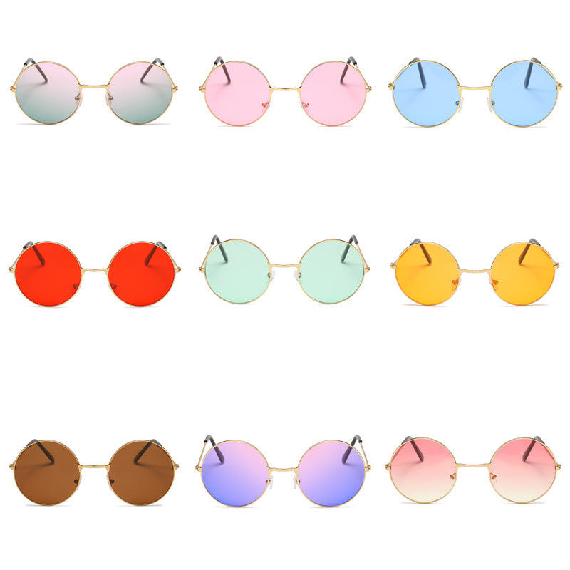 Retro Runde Glas Sonnenbrille Brehn