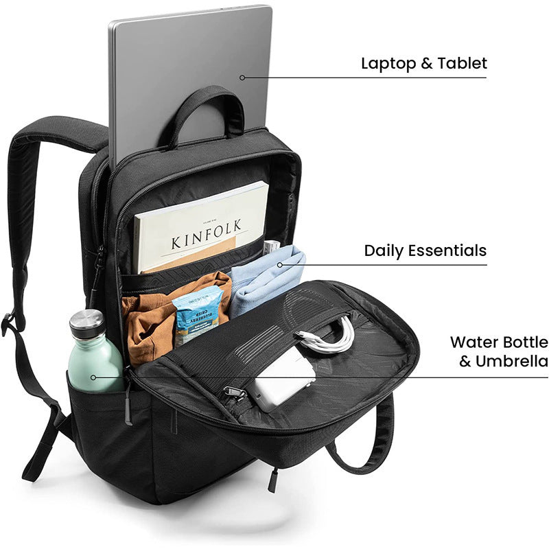 Herren praktischer Business-Rucksack mit gepolstertem Laptopfach und Organisationssystem Brehn