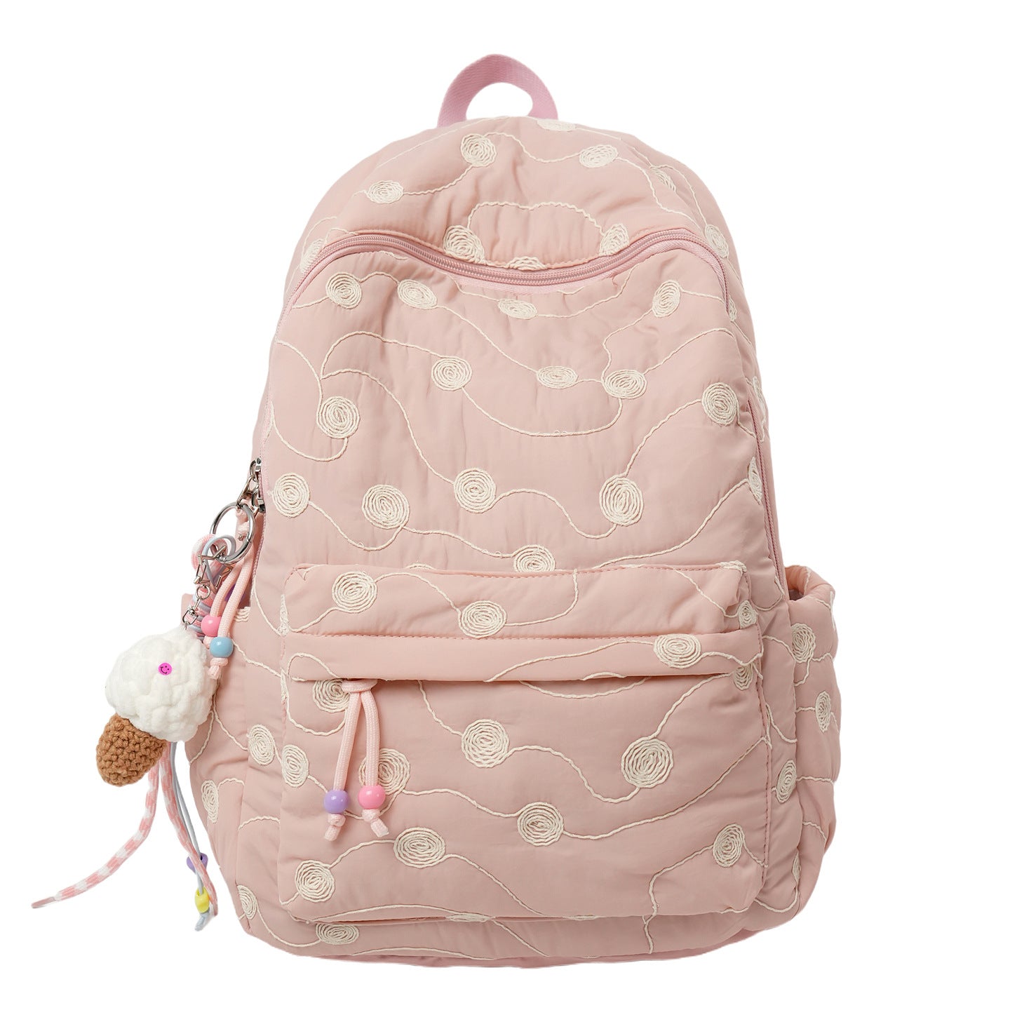 Gepatchter bestickter Rucksack