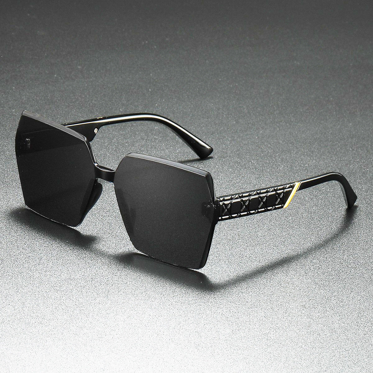 Luxuriöse Übergroße Sechseckige Sonnenbrille Brehn