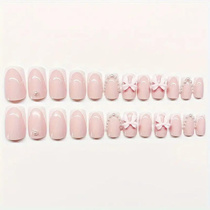 Blumenverziertes Acryl-Nagelkunst-Set Brehn