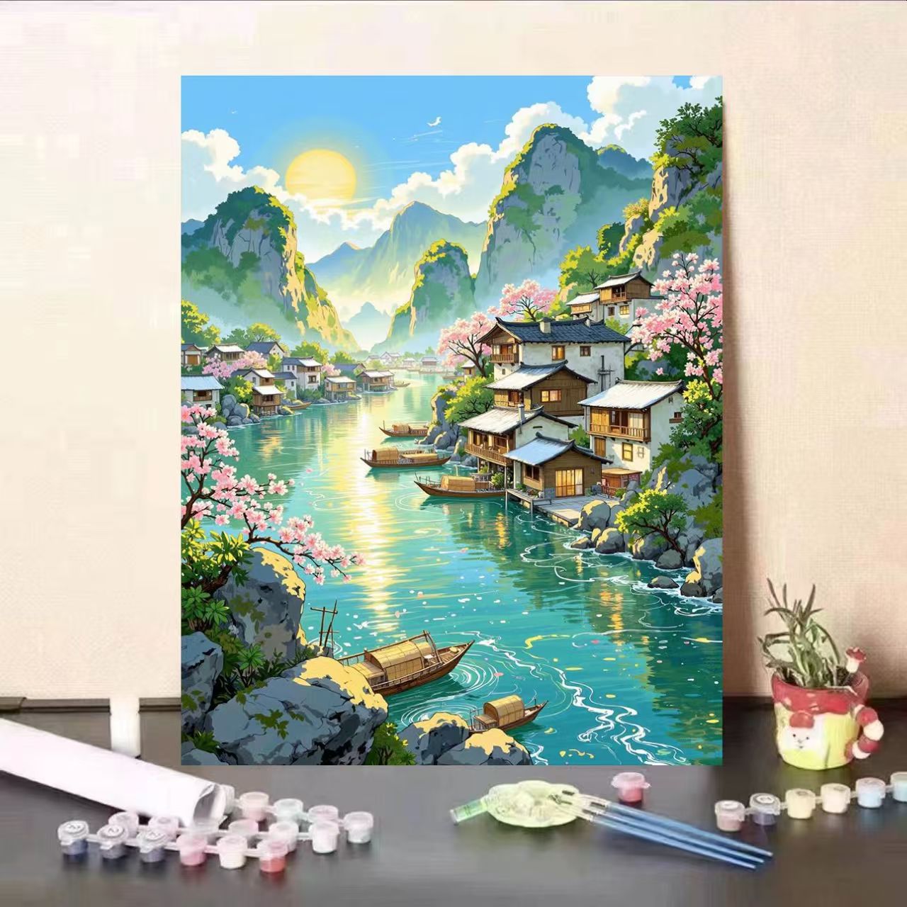 Scenic Landscape DIY Malen nach Zahlen Kunstset Brehn