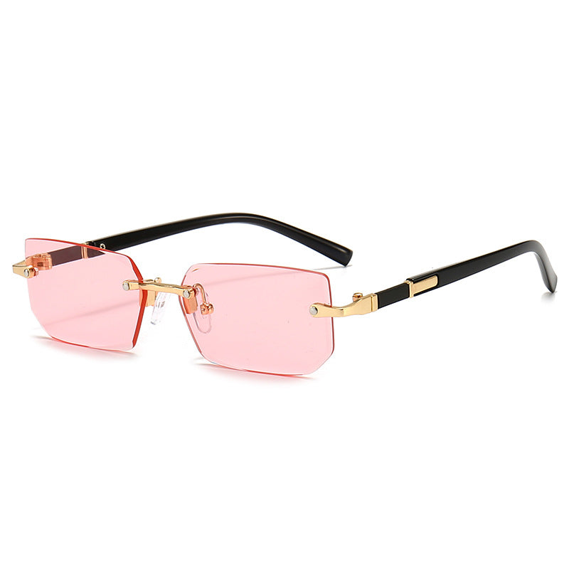 Damen elegante und modische Sonnenbrille mit transparentem Rahmen Brehn