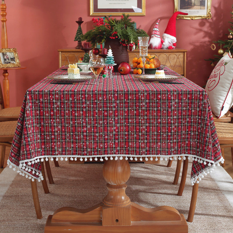 Klassische Karierte Tischdecke