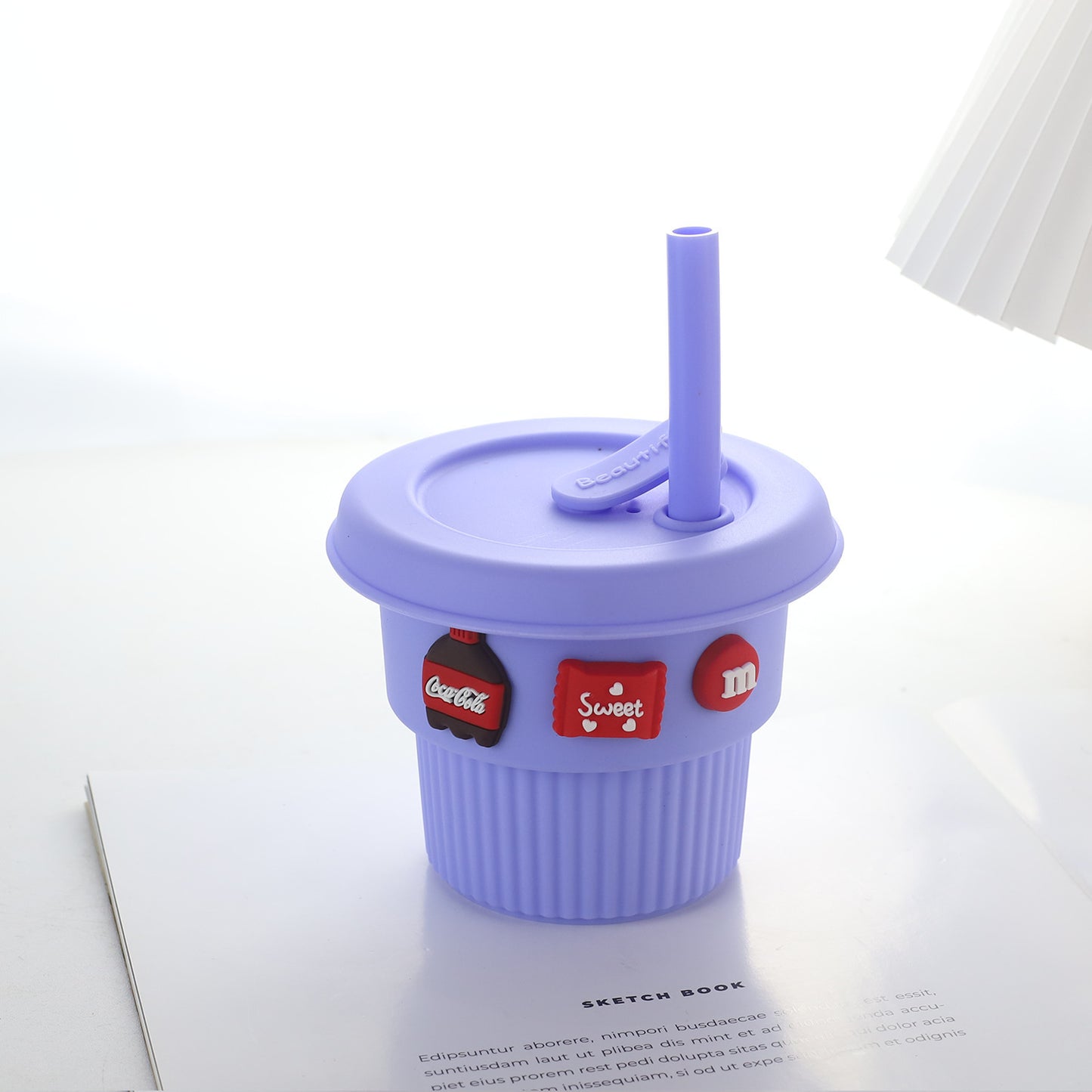 Damen kreativer Silikon-Trinkbecher mit lustigen Motiven Brehn