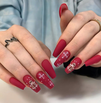 Künstlerische winterliche Nail Art Brehn