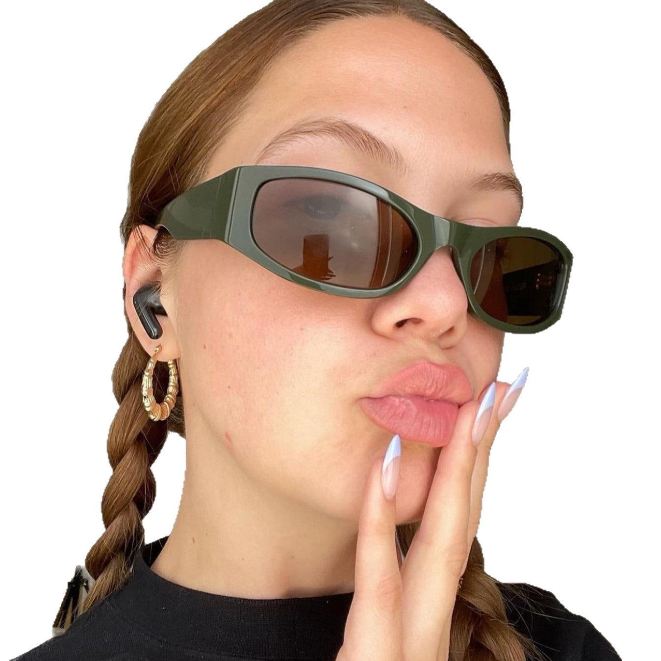 Damen modische Sonnenbrille mit aerodynamischem Design Brehn