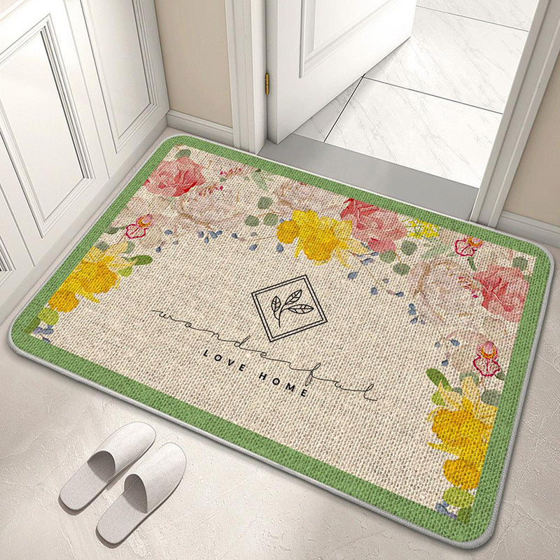 Dekorativer Floral Willkommensmatte Brehn