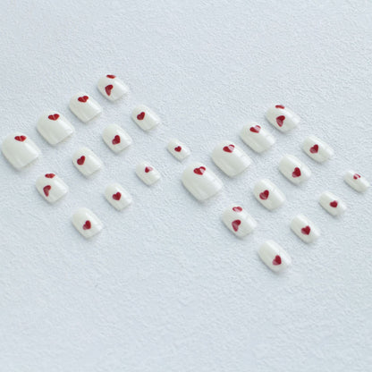 Künstlerisches Herzdesign Nagelkunstset