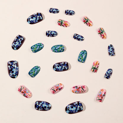 Vibrantes Floral Nail Art Design Brehn
