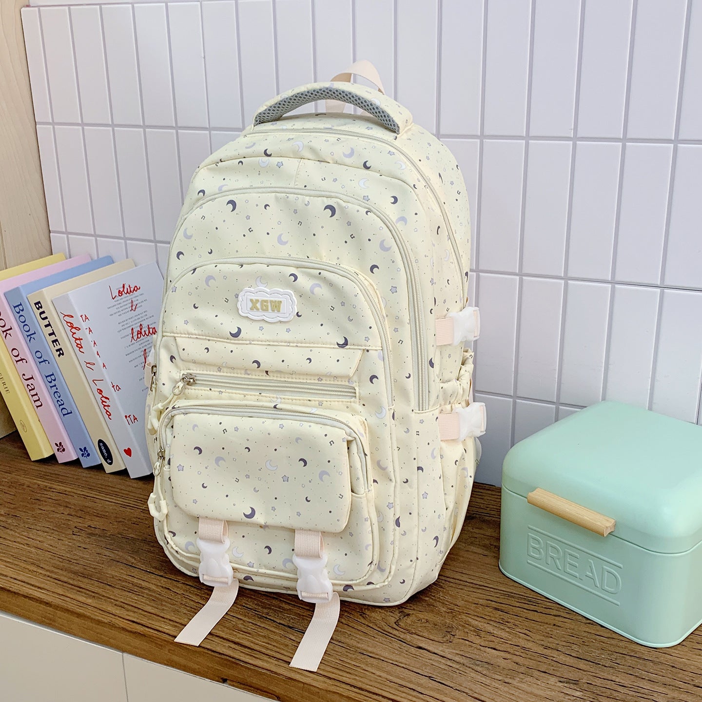 Design-verstärkter Multi-Taschen Schulranzen