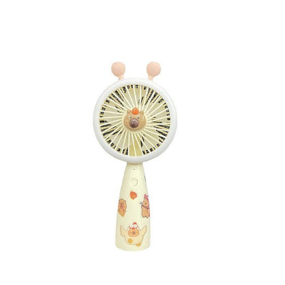 Unisex Tragbarer Handventilator mit LED-Beleuchtung und Tiermotiv Brehn