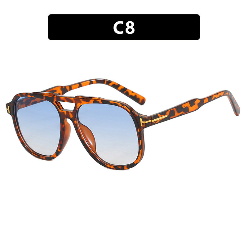 Damen modische Sonnenbrille mit polygonalem Rahmen und schützenden Gläsern Brehn