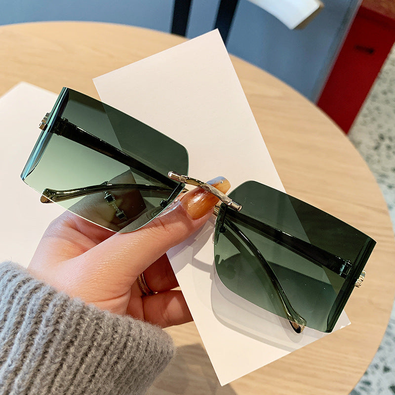 Damen rechteckige Fashion-Sonnenbrille Brehn
