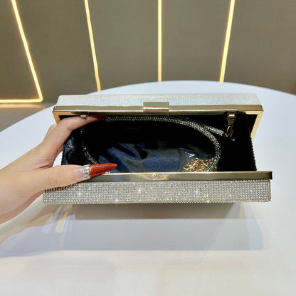 Rhinestone-beschichtete Clutch-Handtasche