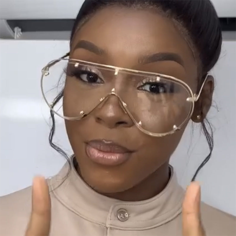 Damen modische oversized Sonnenbrille im stilvollen Retro-Design Brehn