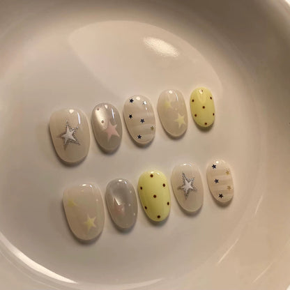 Dekoratives Stern-Thema-Nagelkunst-Set