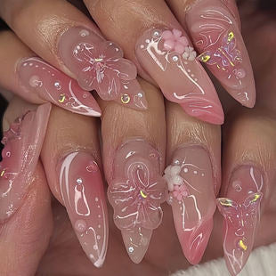 Glamouröse Texturierte Acryl-Nagelvergrößerungen Brehn